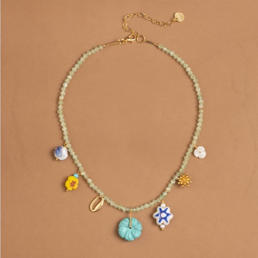 TURQUOISE SPECIAL CHARM NECKLACE