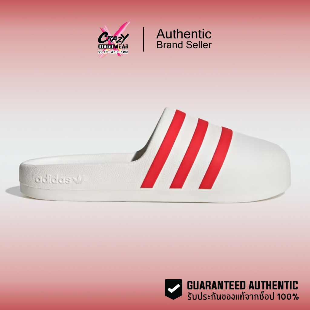 รองเท้าแตะ Adidas Adifom Adilette สีขาวแดง (IG5095) สินค้าลิขสิทธิ์แท้ Adidas อดิดาสของแท้