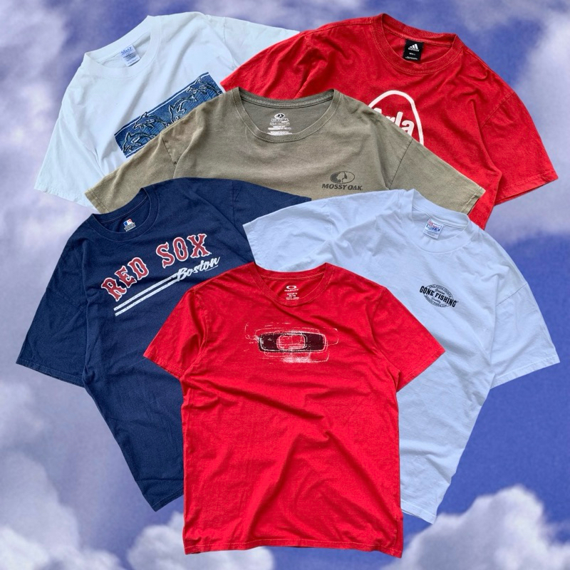 เสื้อยืด Oakley,Mossy Oak,Mexico,Gone Fishing,Red Sox เสื้อมือสอง ราคาถูกกก