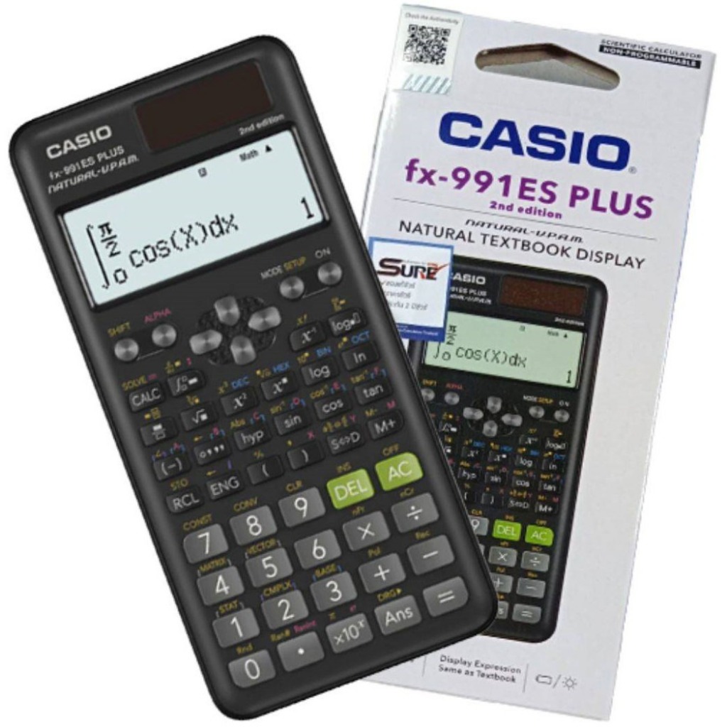 เครื่องคิดเลขวิทยาศาสตร์ Casio fx-991es plus 2nd Edition