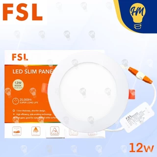 FSL ดาวน์ไลท์ LED 6W 9W 12W 18W กลม แสงขาว แสงคูลไวท์ แสงวอร์ม Panel Light 佛山照明