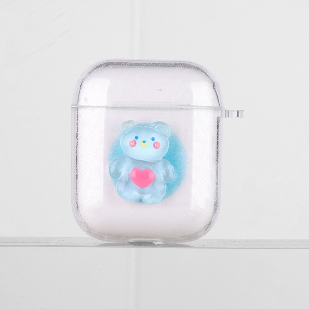 Caseหมีน่ารักกระต่าย สำหรับAirPods 3 2 1 Pro การ์ตูน TPU Case for AirPods Pro ปลอกหุ้มสัตว์น่ารักหูฟัง ปลอกซิลิโคนอ่อนใส
