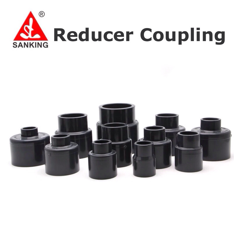 ข้อลดกลมช่วยเพิ่มแรงดันน้ำ ตู้ปลา Sanking Reducer Coupling U-PVC ข้อลดกลม 50 - 20 mm. แบบสวมสีเทา