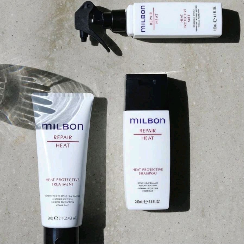 Milbon Repair Heat Protective Shampoo /Treatment /Mist สำหรับผมเสียขั้นสุดจากเคมี และความร้อน