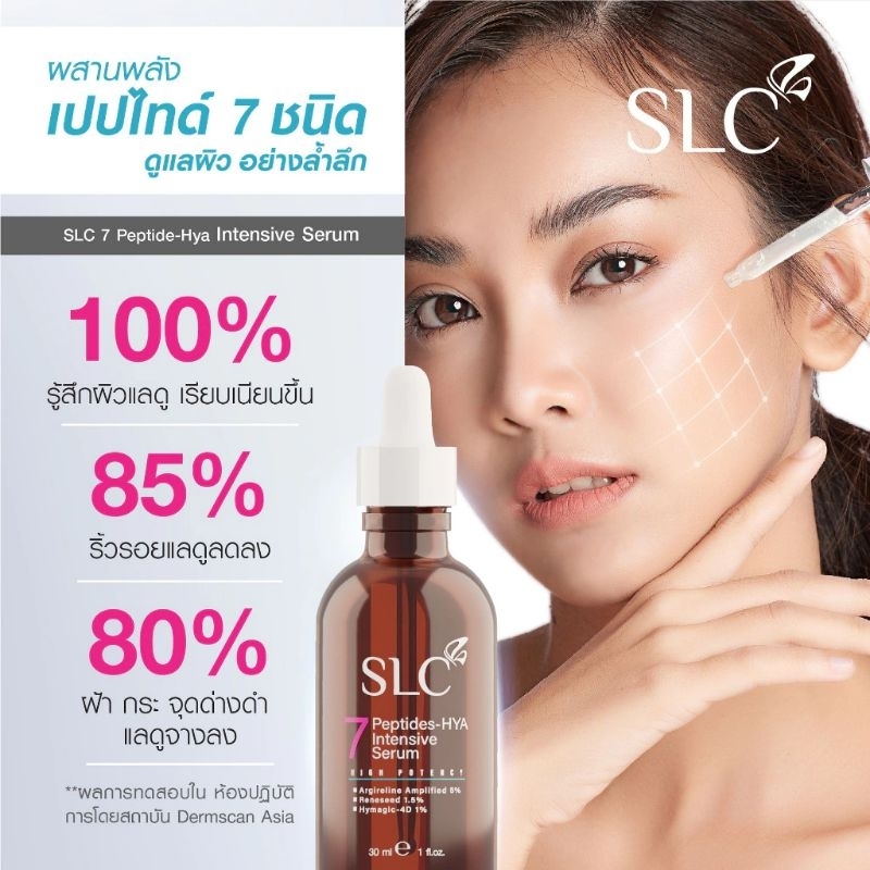 เซรั่มสูตรคุณหมอSLC 7 Peptide-Hya serum แท้100%จากคลินิค