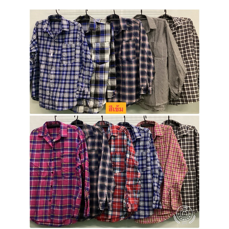 #เสื้อเชิ้ตแขนยาวลายสก๊อตใส่ทำนาทำไร่ตัดอ้อยใส่เข้าสวนแขนยาวเนื้อดี##มีจ่ายปลายทาง👍