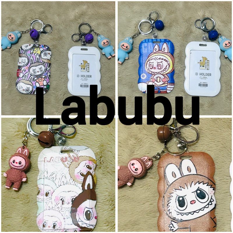 พร้อมส่ง ที่ใส่บัตร ใส่บัตรพนักงาน รุ่นหนังPU พร้อมขอเกี่ยว เป็นพวงกุญแจในตัว ใส่บัตรได้ ลายการ์ตูนสวยมาก
