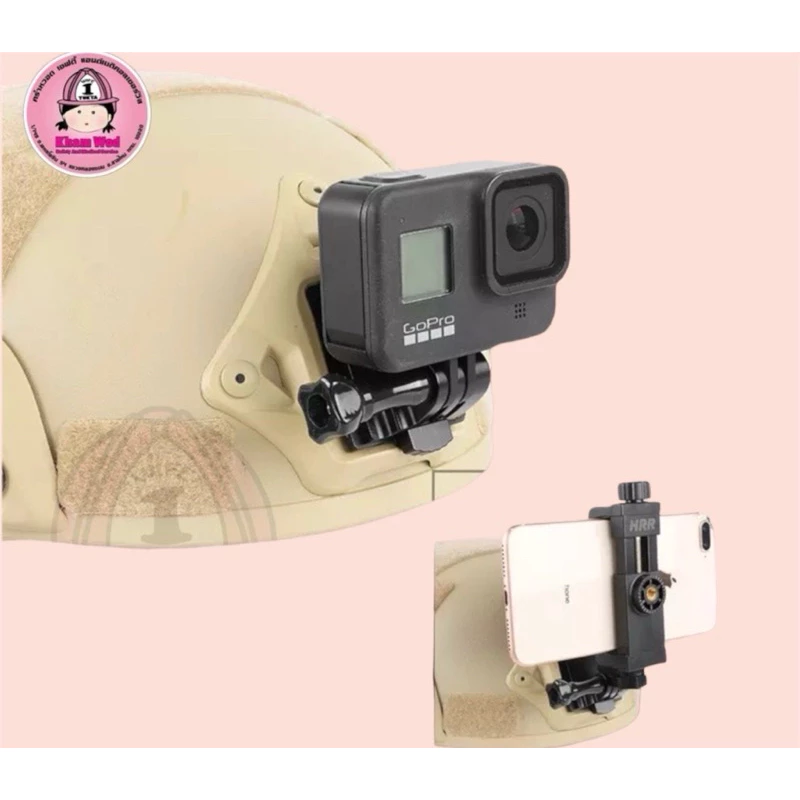 ขาจับกล้อง GoPro ติดหมวกกันน็อค Team Wendy Camera Adapter thumbnail 3