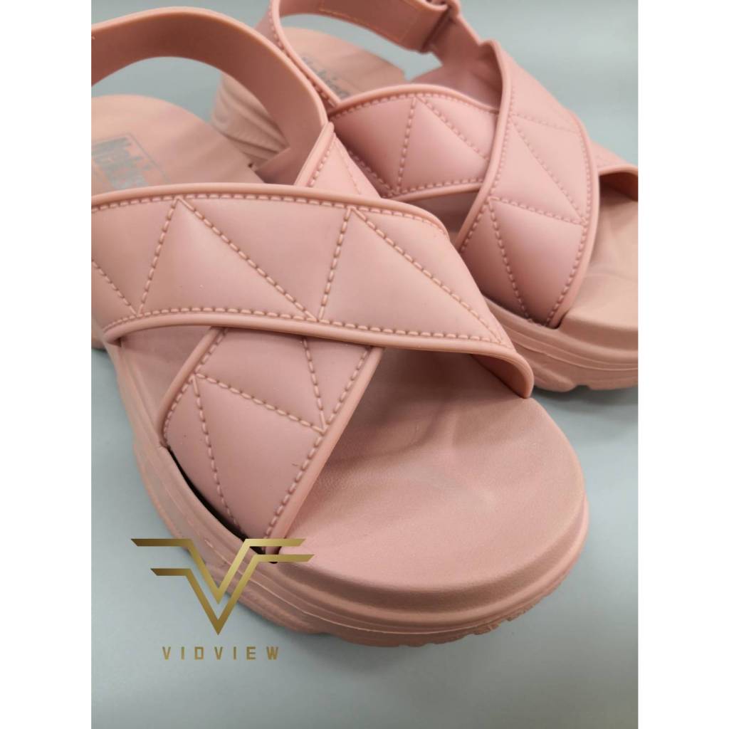 VIDVIEW !!ลดสนั่น!! รองเท้าแตะสวม รองเท้ารัดส้น ทรงสูง รุ่น 9688 ปรับสายได้ (ไซส์ 36-40) รองเท้าแตะ KT