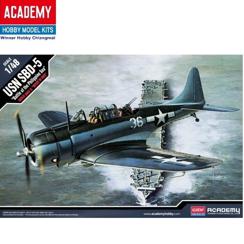 โมเดลเครื่องบิน Academy 12329 USN SBD-5 Battle of the Philippine Sea scale 1/48