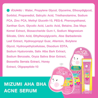 Mizumi Peptide Acne Sulfur AHA Gel (แบบหลอด) !! สินค้าตามตัวเลือก