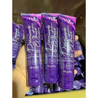 ยาสีฟันมณี ยาสีฟันมดซี่ พรีเมี่ยมไวท์ ฟันขาว ป้องกันฟันผุ ลดกลิ่นปาก Modzy Manee Premium White ((ขนาด 100 g.))