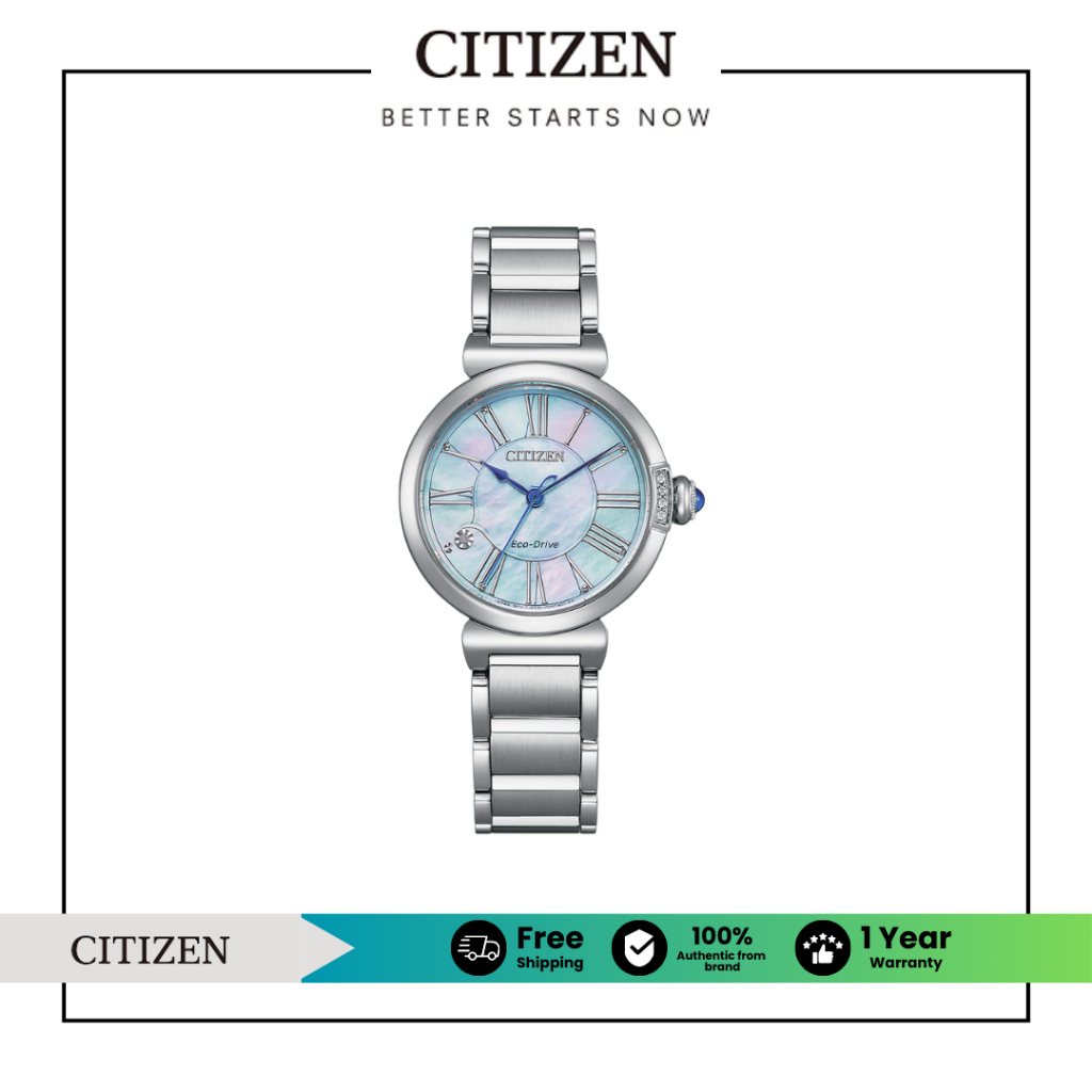 CITIZEN Eco-Drive EM1060-87N Lady Watch ( นาฬิกาผู้หญิงพลังงานแสง )