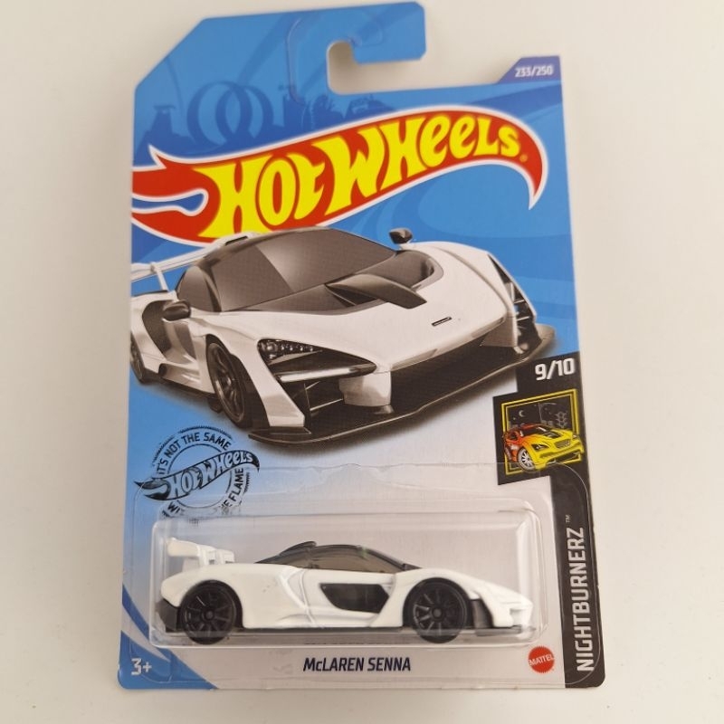 รถเหล็ก Hotwheels McLAREN SENNA สีขาว (ib20)