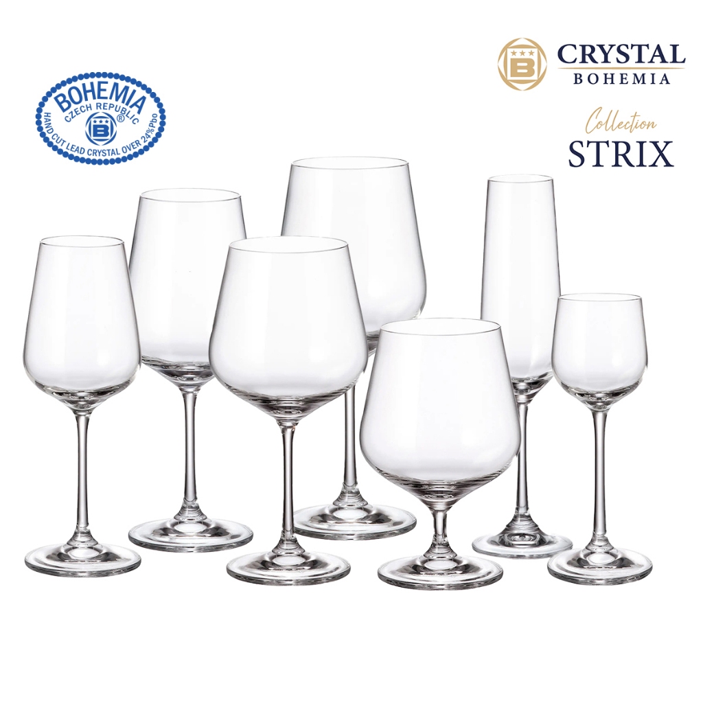 แก้วไวน์คริสตัล Bohemia Strix (1 ใบ) Bohemia Crystal Glass