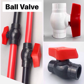 บอลวาล์วน้ำ TY บอลวาล์ว U-PVC วัสดุหนา แข็งแรง ทนทาน สีเทาแล…