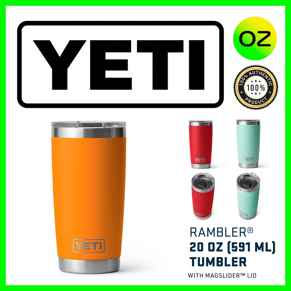 [ถูกสุด พร้อมส่ง] YETI แก้วเก็บความเย็น ของแท้ รุ่น RAMBLER® 20oz (591ml) TUMBLER