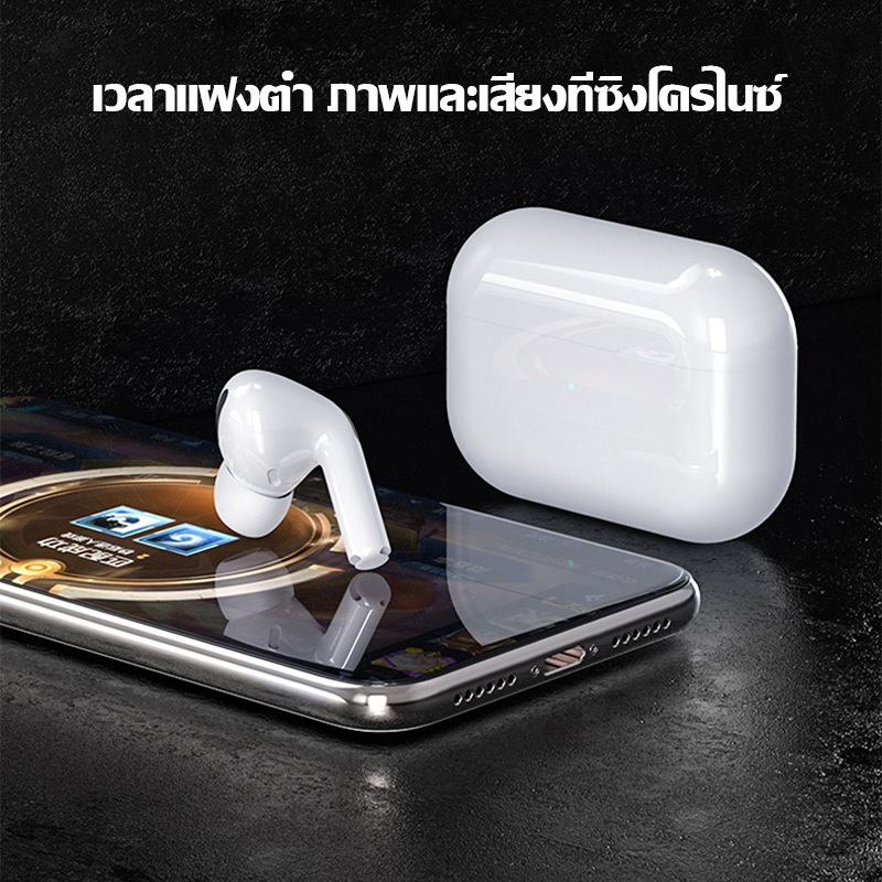 แถมเคส เลือกลายเคสได้ หูฟังบลูทูธไร้สาย หูฟังลูทูธ หูฟังTWS กันน้ำIPX5 เสียงดีมากHIFI มินิน่ารัก มีไมโครโฟน บลูทูธ