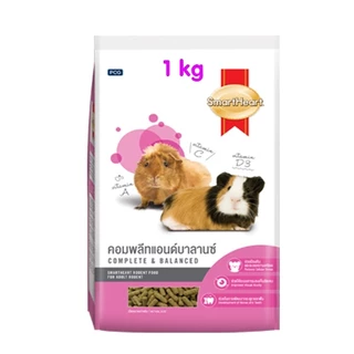 สมาร์ทฮาร์ท สัตว์ฟันแทะ 1 กก. SmartHeart Rodent แกสบี้ หนูตะเภา หนูขวัญ กระต่าย แฮมเตอร์ ชินชิล่า