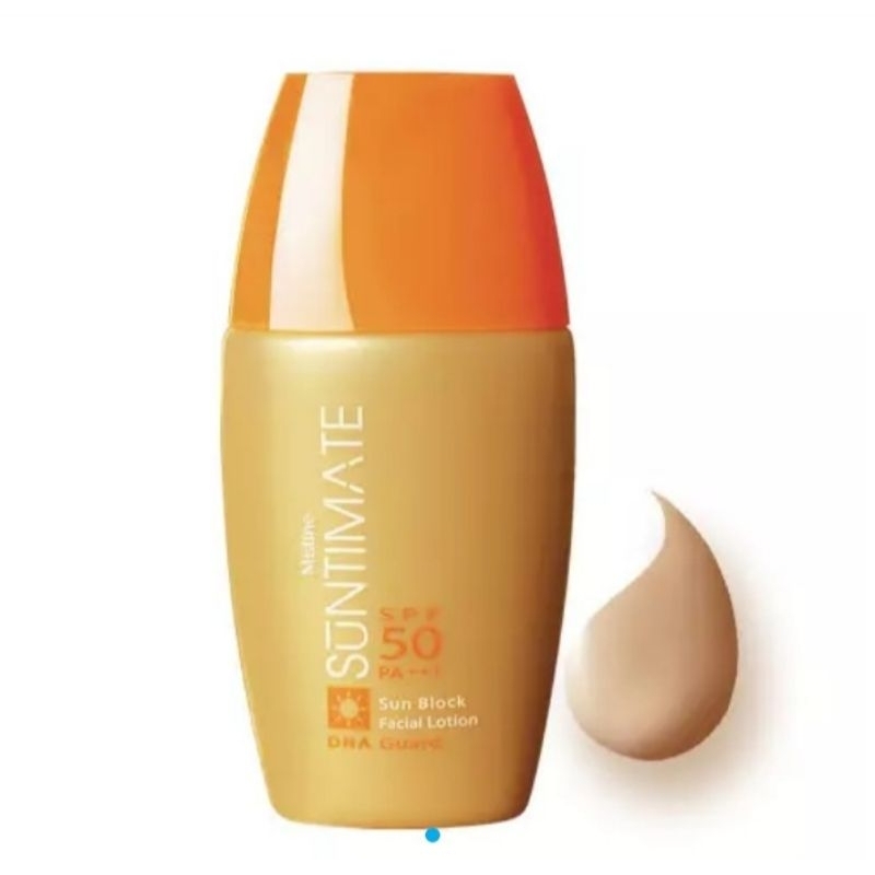 โลชั่นกันแดดสีเนื้อ มิสทิน ซันทิเมท ซันบล็อค เฟเชียล SPF50 PA+++ ขนาด 20 มล.