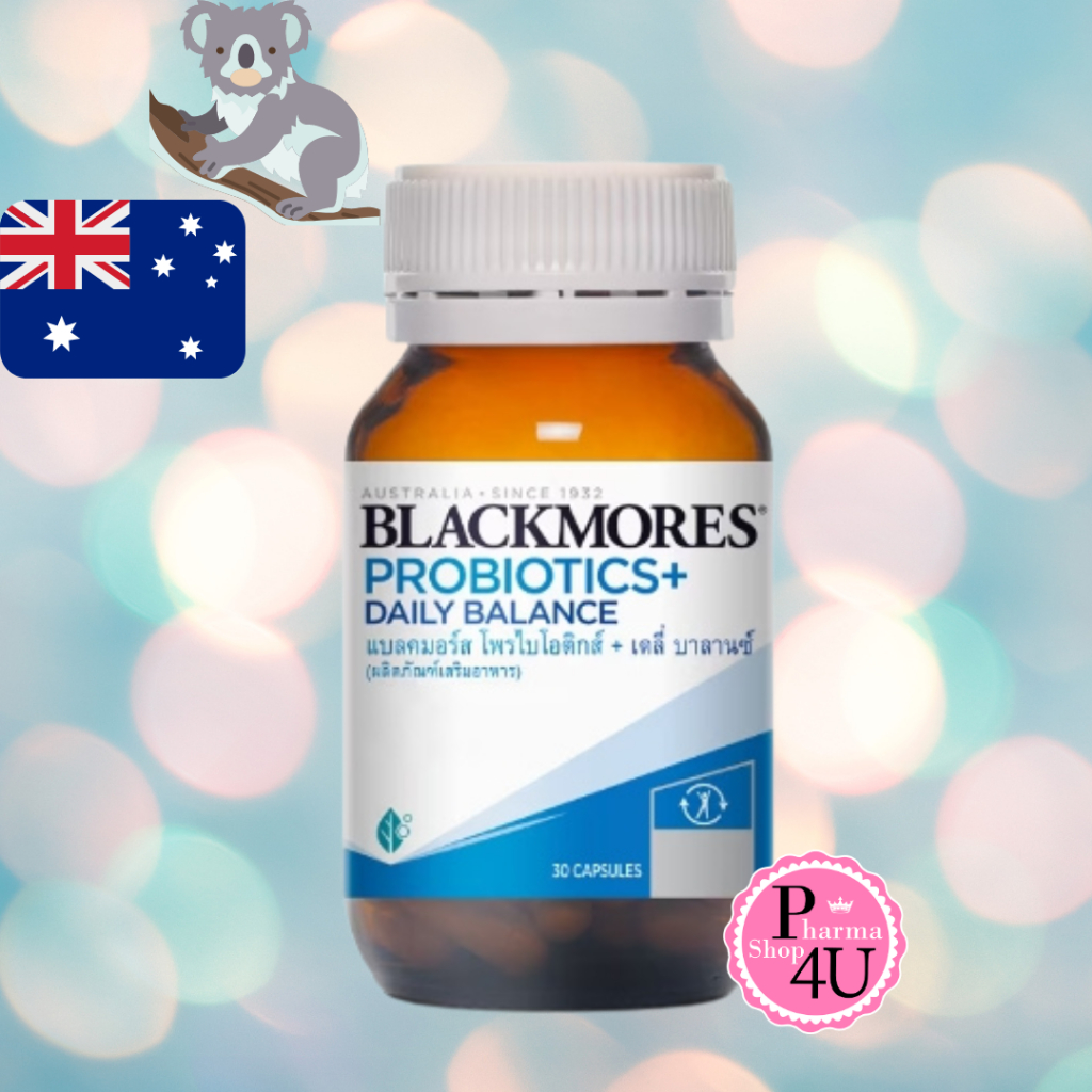 Blackmores Probiotics+ Daily Balance 30 เม็ด แบลคมอร์ส โพรไบโอติกส์ [11706]