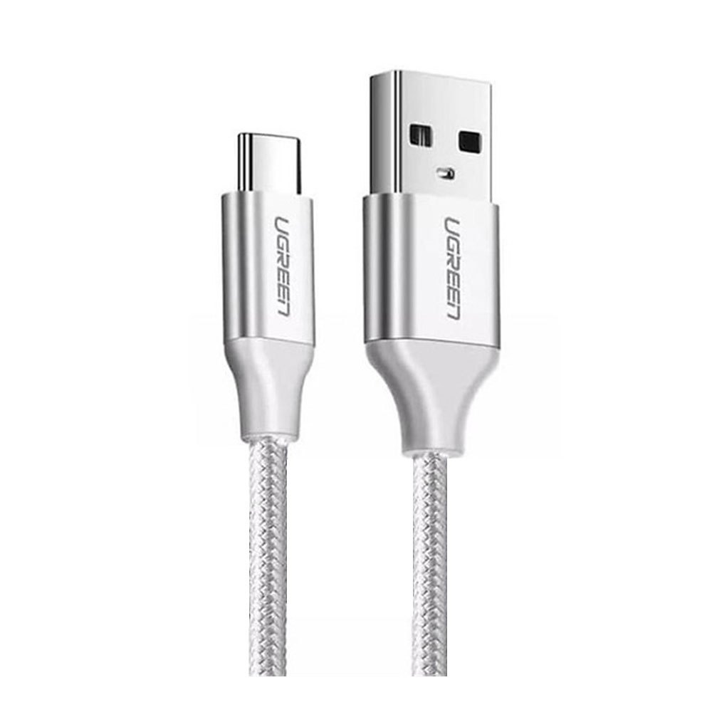 CHARGER CABLE (สายชาร์จ) UGREEN US288 USB-A TO USB-C (60133) 2M SILVER