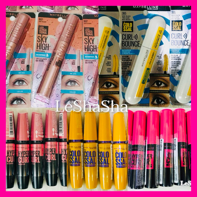 🔥ของแท้ 100%🔥เมย์เบลลีน มาสคาร่ากันน้ำ ไฮเปอร์เคิร์ล สกายไฮน์ โคลอสซอลMaybelline Mascara Hyper Curl Sky High Colossal