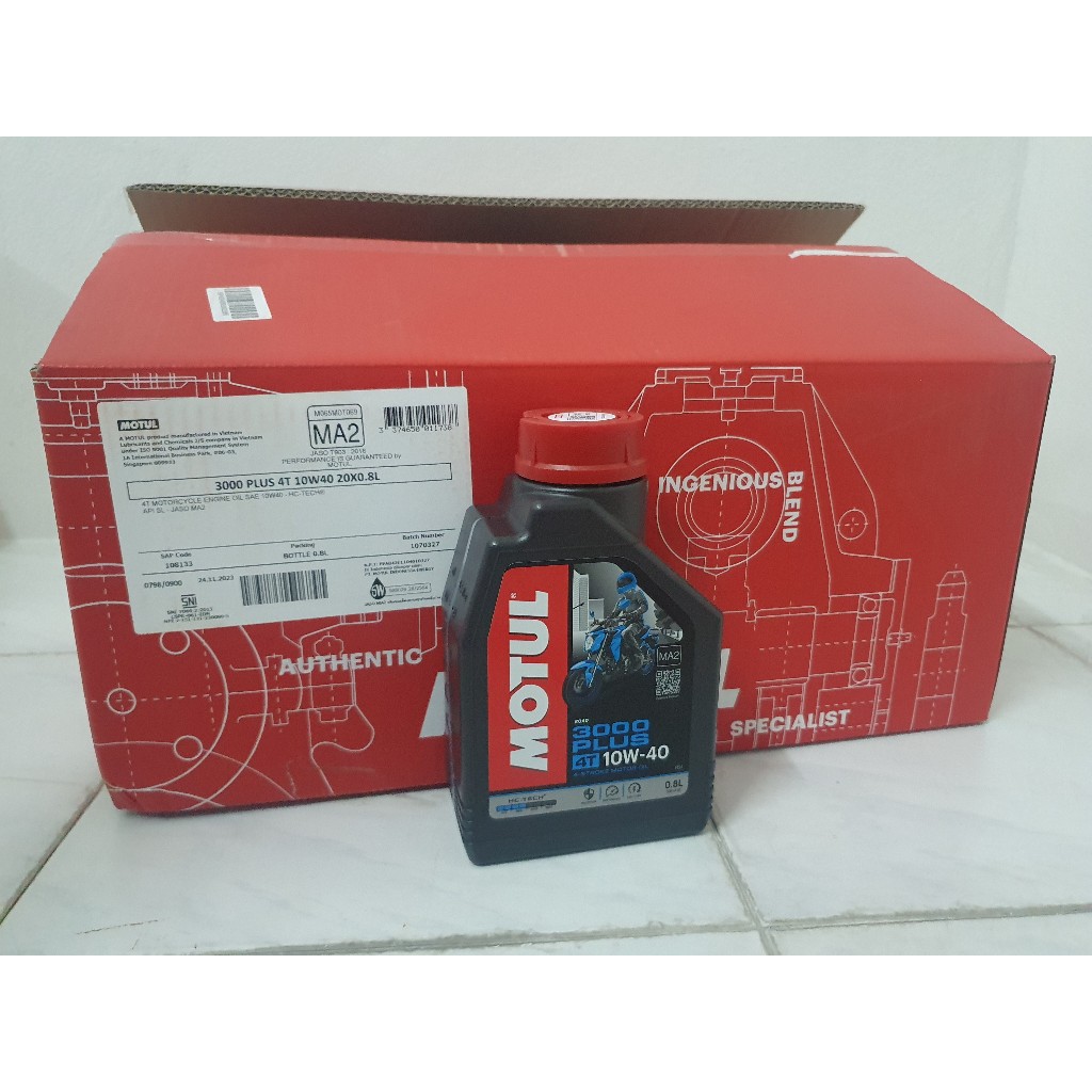 Motul 3000 Plus 10W40 0.8L.x20 ยกลัง