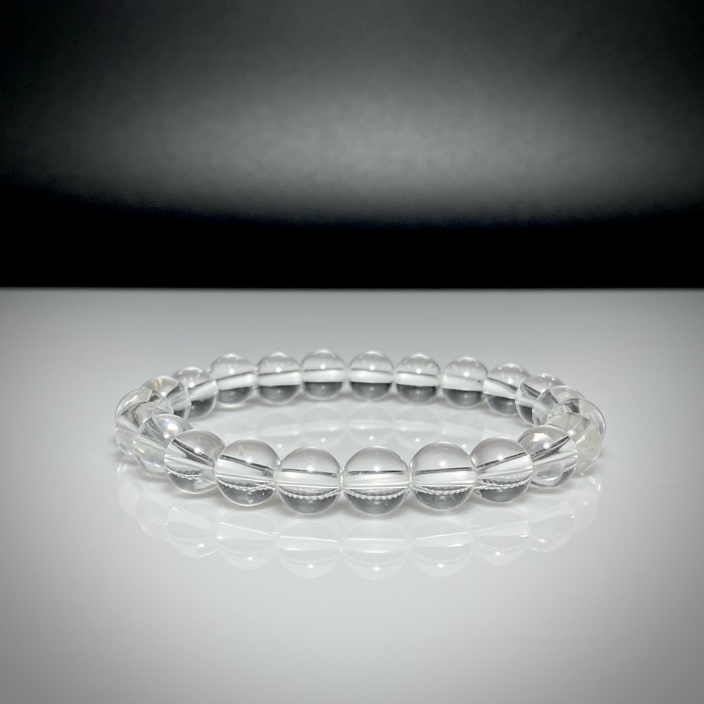 Premium Grade ✨ กำไลหินแท้ ควอตซ์ใส (Clear Quartz) 8-10mm