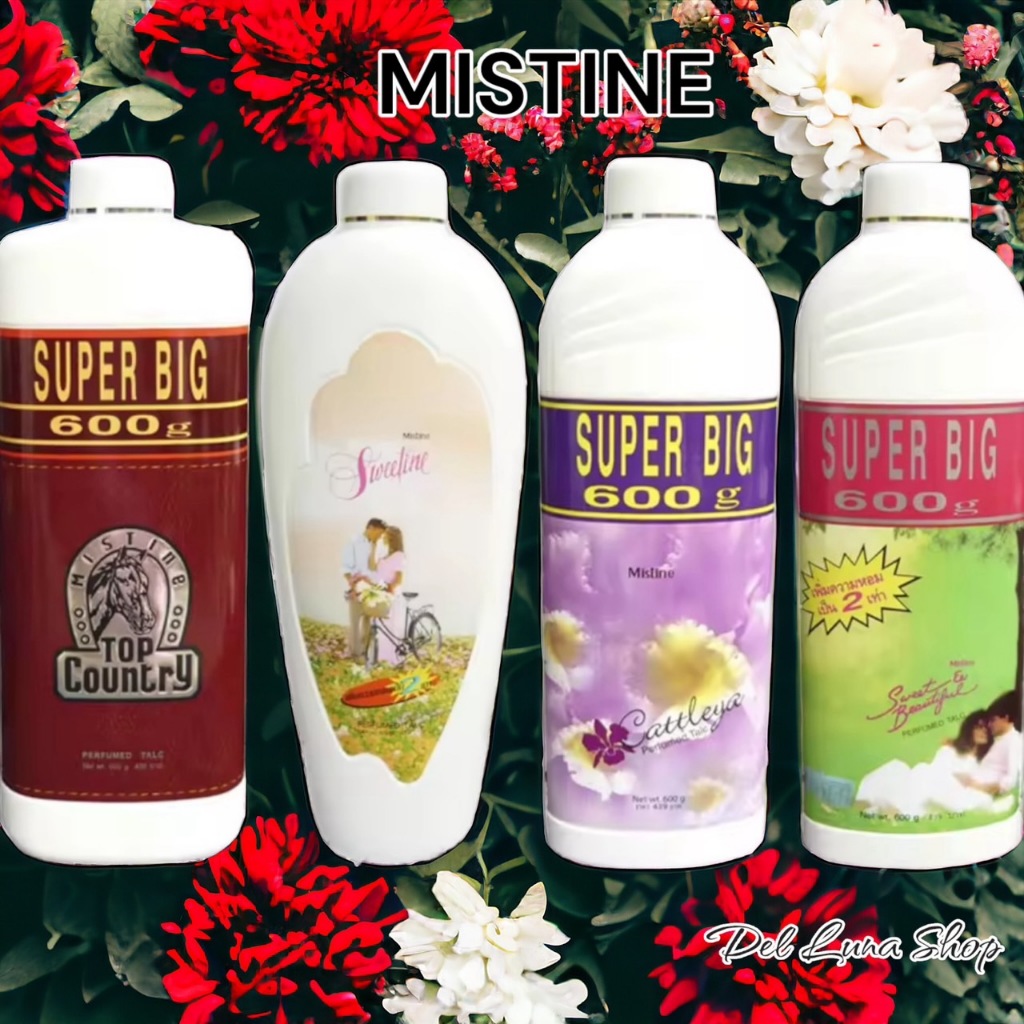 Mistine Super Big Perfumed Talc แป้งหอมมิสทีนโรยตัว 600g.