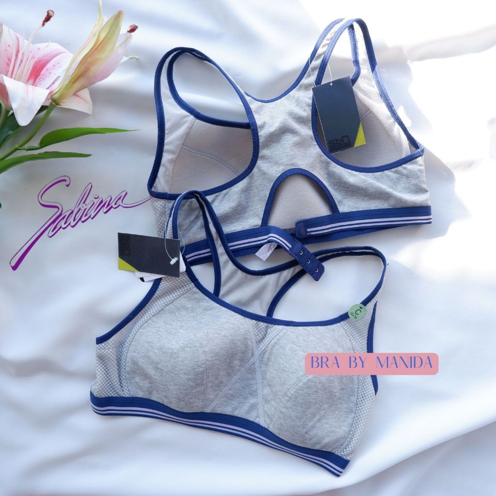 เสื้อชั้นใน ซาบีน่า บราสปอร์ต ออกกำลังกาย Sabina รุ่น SBN SPORT รหัส SBB1113SD สีเทาเข้ม ราคาเต็ม 690 บาท