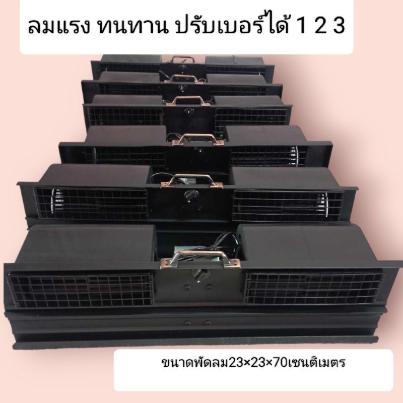 พัดลมโบลเวอร์แอร์ลมแรงทนทานปรับความแรงได้ 3 ระดับเบอร์ 1 2 3 ขนาดความยาว 65-70 ซม