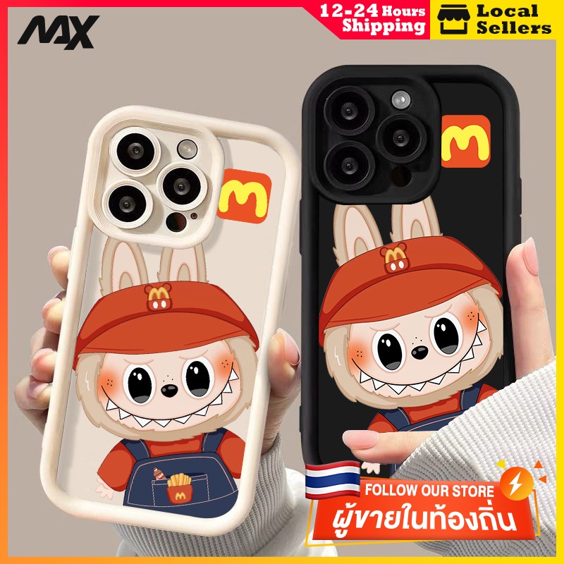 เคสไอโฟน11 ส่งจากไทย การ์ตูนน่ารัก labubu เคสไอโฟน 6P 7P 8P XS 13Pro 11pro 15plus เคสเกาหลี11 12 14 15 15 pro max XS