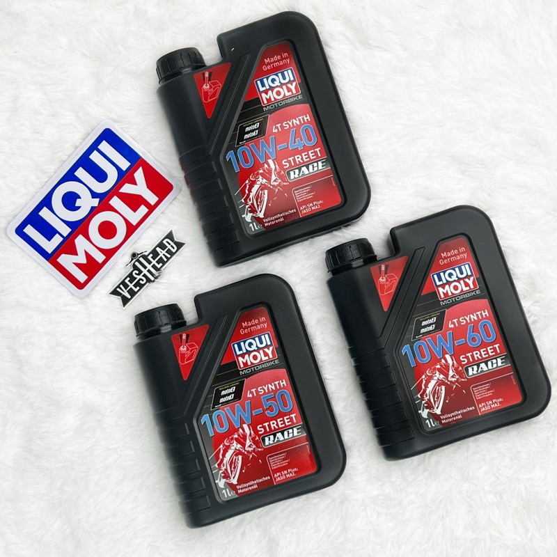 LIQUI MOLY Street Race น้ำมันเครื่อง สังเคราะห์แท้100% Fully Synthetic PAO เบสกรุ๊ป4 ขนาด 1 ลิตร 10W-40 10W-50 10W-60