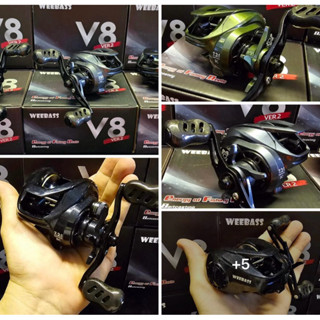 Weebass V8 Ver.2 แถมสายรัดคันเบ็ดอย่างดี รอกวีเบส วี 8 รอก ว…