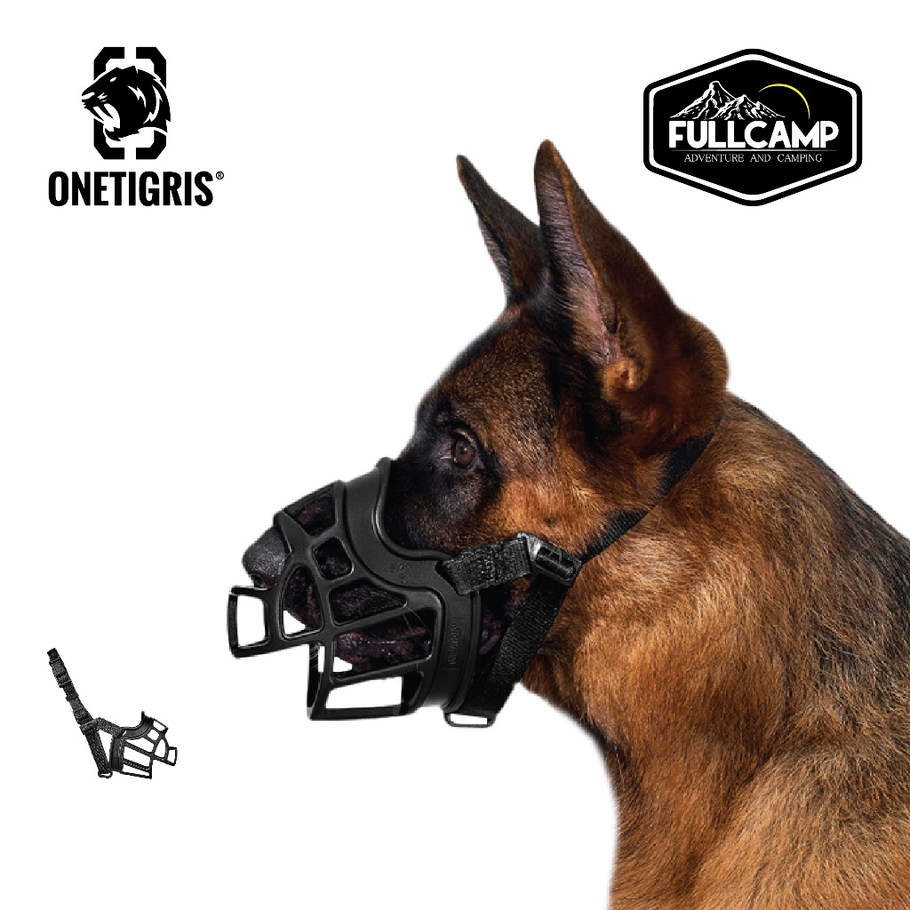 OneTigris ตะกร้อสวมปากสุนัข Soft Canine Muzzle ที่ครอบปากสุนัข กันกัด ดื่มน้ำและกินอาหารชิ้นเล็กได้
