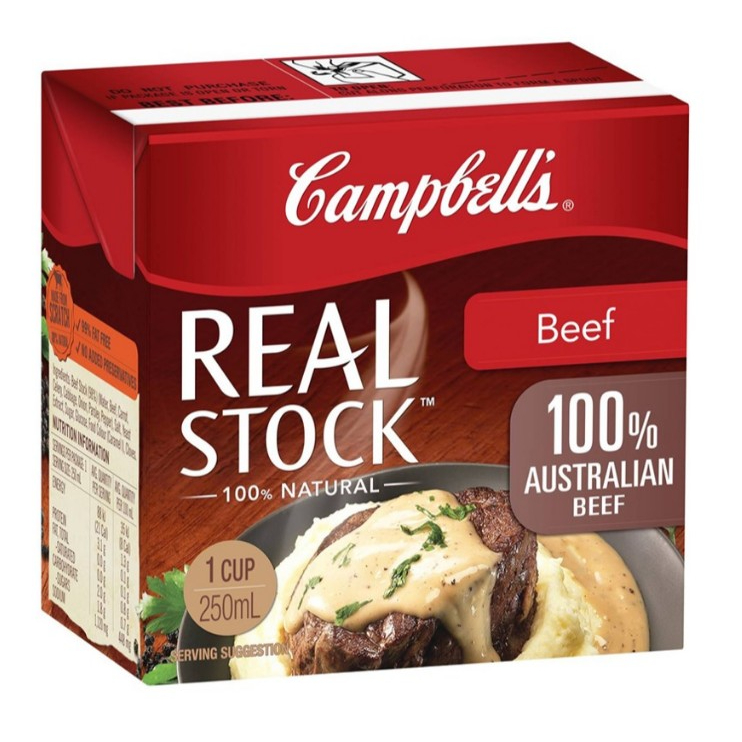 Campbells Real Stock Beef 250ml. แคมป์เบลล์ เรียล สต็อกบีฟ