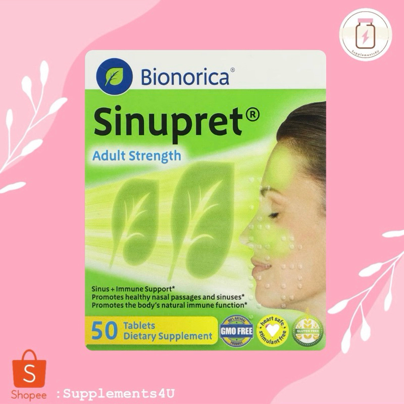 [📍พร้อมส่ง]Bionorica, Sinupret, Adult Strength, 50 Tablets