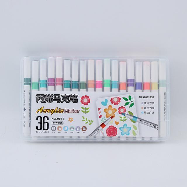 Acrylic paint pens paint objects ปากกาอะคริลิค เพ้นธ์วัตถุ สีอะคริลิค กล่อง24แท่ง กล่อง36แท่ง