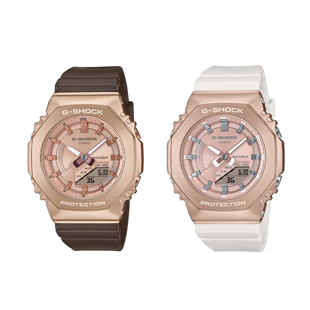 Casio G-Shock Mini นาฬิกาข้อมือผู้หญิง สายเรซิ่น รุ่น GM-S2100CB, GM-S2100CW(GM-S2100CB-5A,GM-S2100C