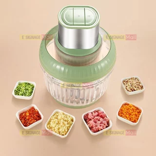 เครื่องบด โถแก้ว [1แถม2] วัสดุแก้ว หนาพิเศษ ไฟฟ้า บดละเอียด แรง 400W เครื่องปั่น ผักผลไม้ เครื่องบดเนื้อ