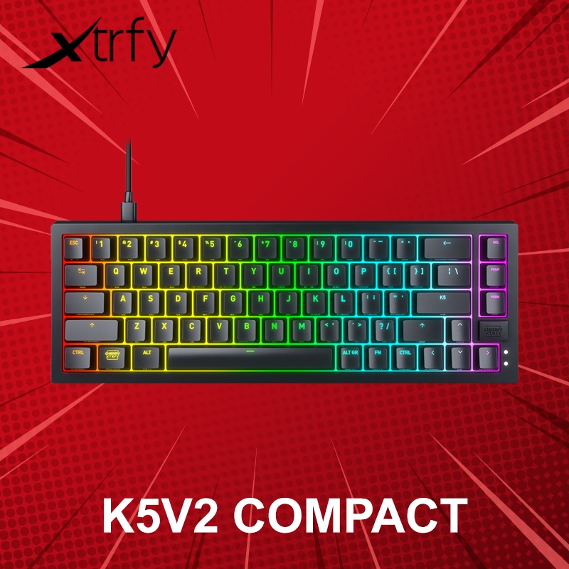 คีย์บอร์ด Cherry Xtrfy K5V2 Compact (ภาษาอังกฤษ) ประกันศูนย์ 2 ปี