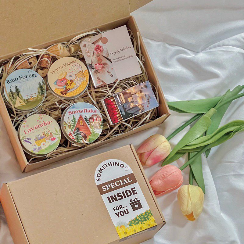 GIFTSET ของขวัญงานแต่งสุดน่ารัก เรียนจบ เทียนหอม special ของขวัญ เทียนหอมอโรม่า congrats ของที่ระลึก