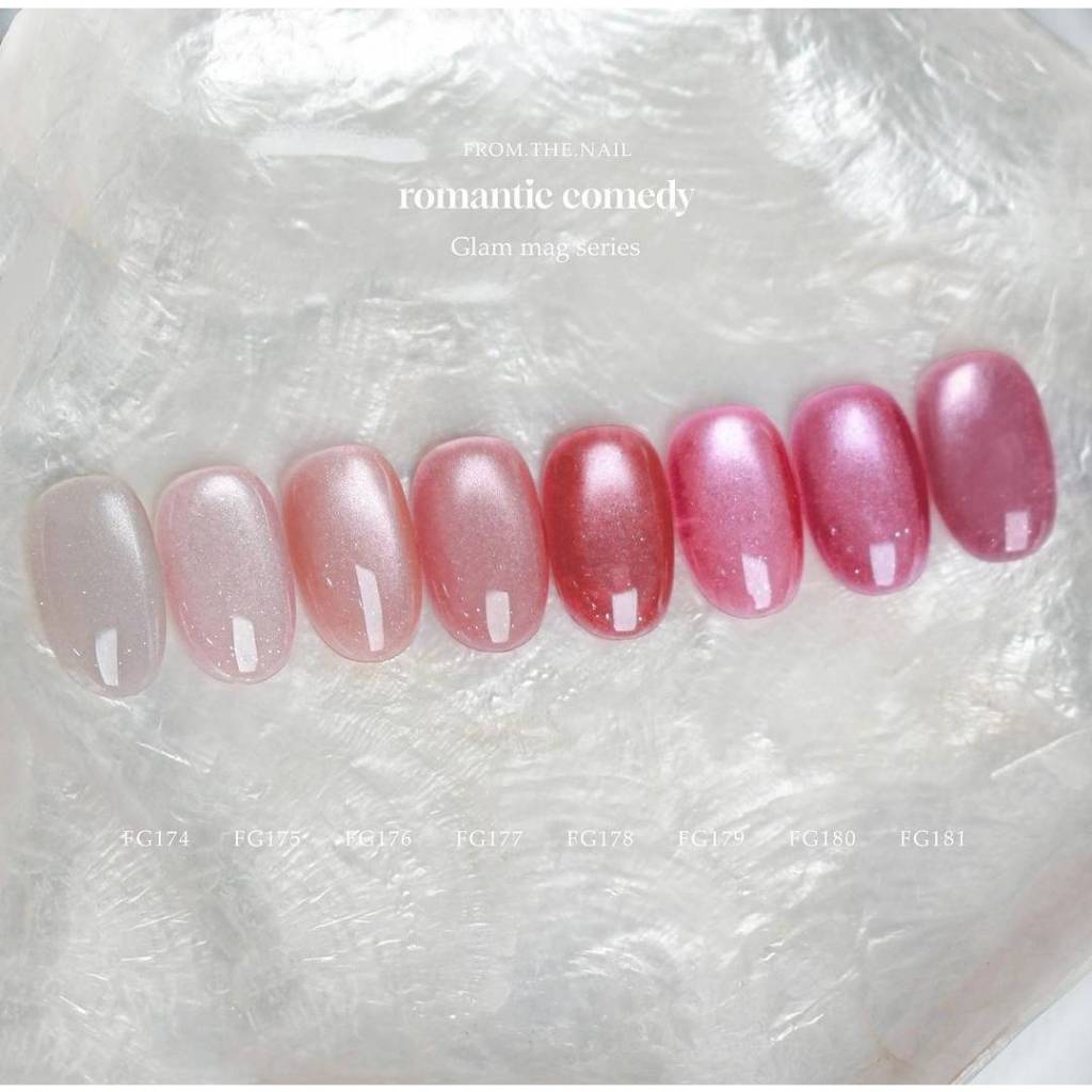 เซตสีเจลฟรอมเดอะเนล FROM ROMANTIC COMEDY collection 8 สีCateye FG174-181 พร้อมชาร์ตสีเปล่า ของแท้🇰🇷