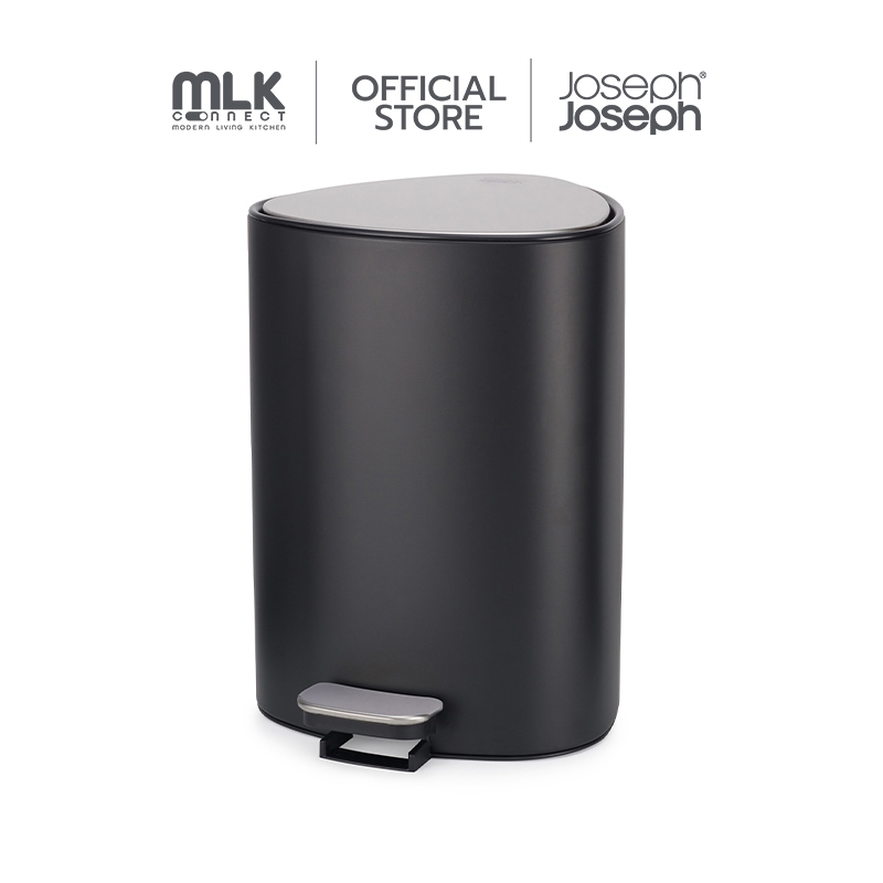 Joseph Joseph ถังขยะสแตนเลสความจุ 5 ลิตร รุ่น EasyStore สี Matt Black N70595