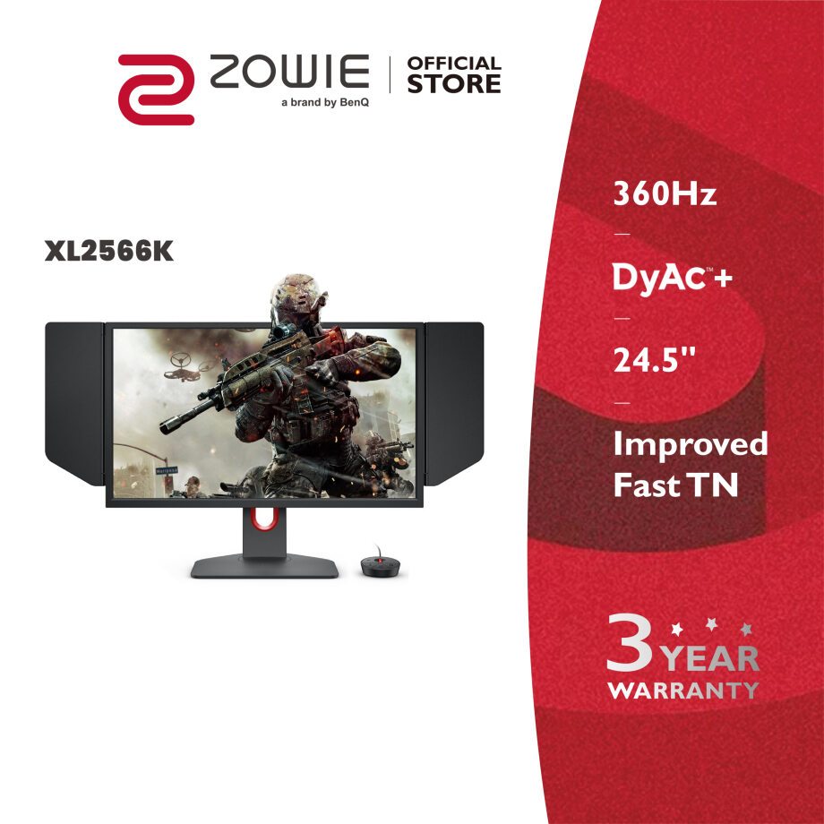 ZOWIE XL2566K 24.5 นิ้ว 360Hz DyAc+ Esports Gaming Monitor (จอเกมมิ่ง 360hz, จอคอมเล่นเกม)