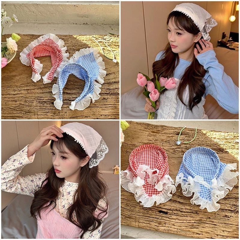 A2/1ที่คาดผมทรงผ้าคาดผมทรงสามเหลี่ยม แบบสานมือ เรียบง่าย แฟชั่นสวยมากยอดฮิต พร้อมส่งในไทย