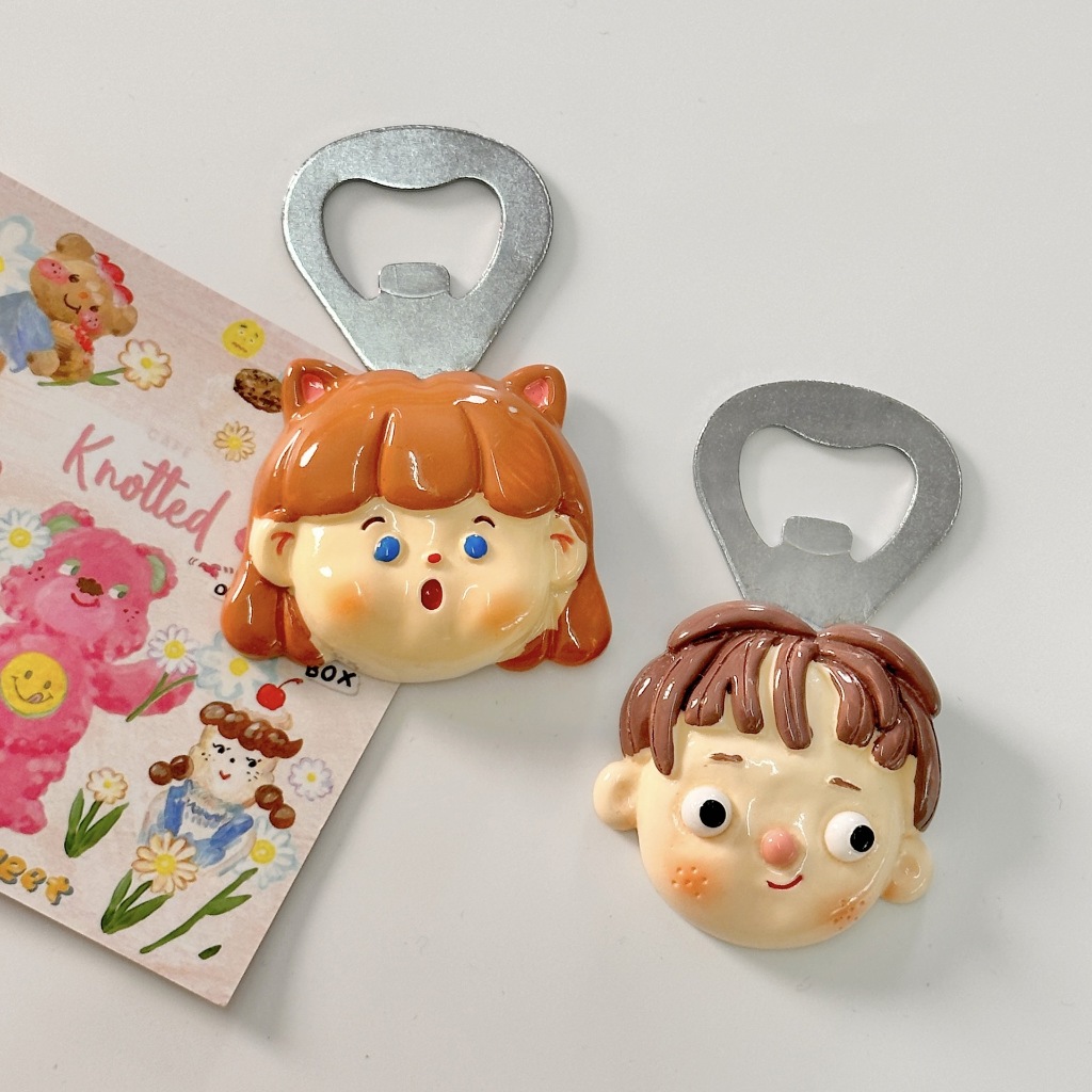 ที่เปิดขวดลายการ์ตูนน่ารัก ที่เปิดขวดติดตู้เย็นได้