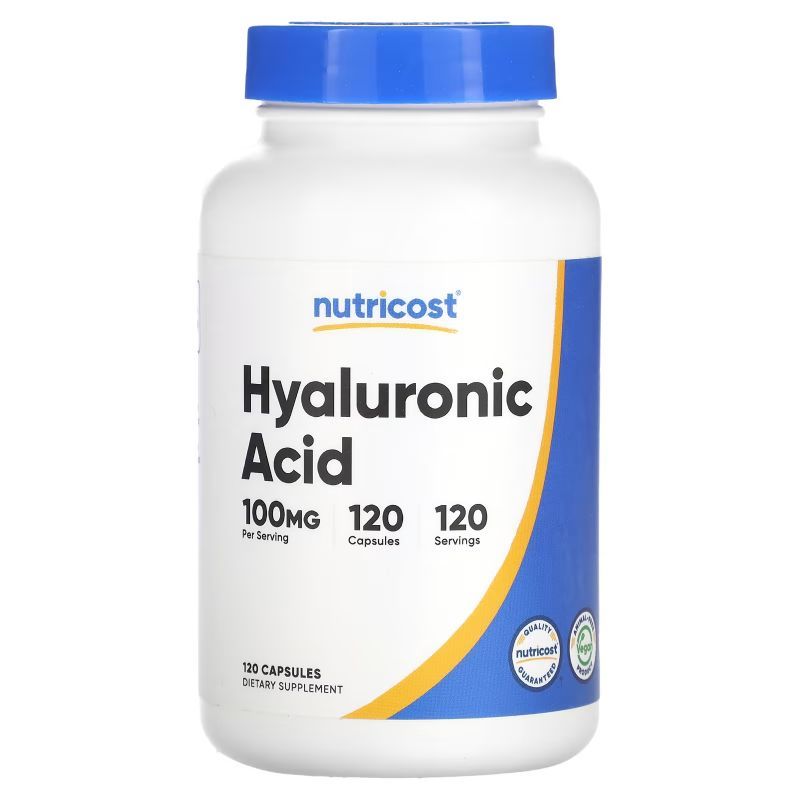 ไฮยาลูรอนิค Nutricost, Hyaluronic Acid , 100 mg , 120 Capsules