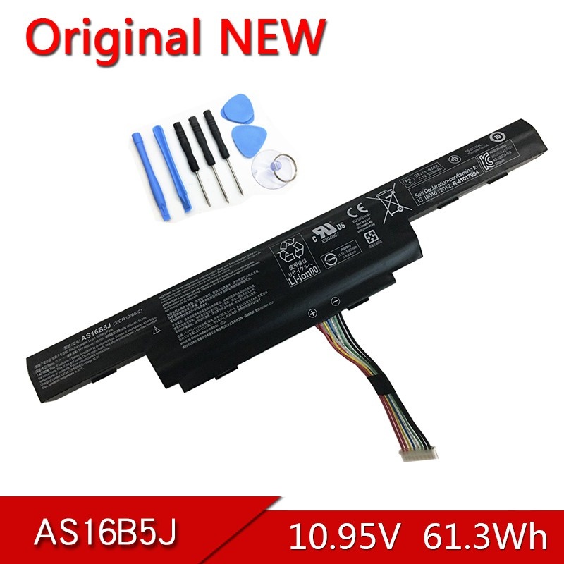 AS16B5J NEW Original AS16B8J Laptop Battery For Acer Aspire E5-575G-53VG F15 F5-573G 10.95V 61.3Wh